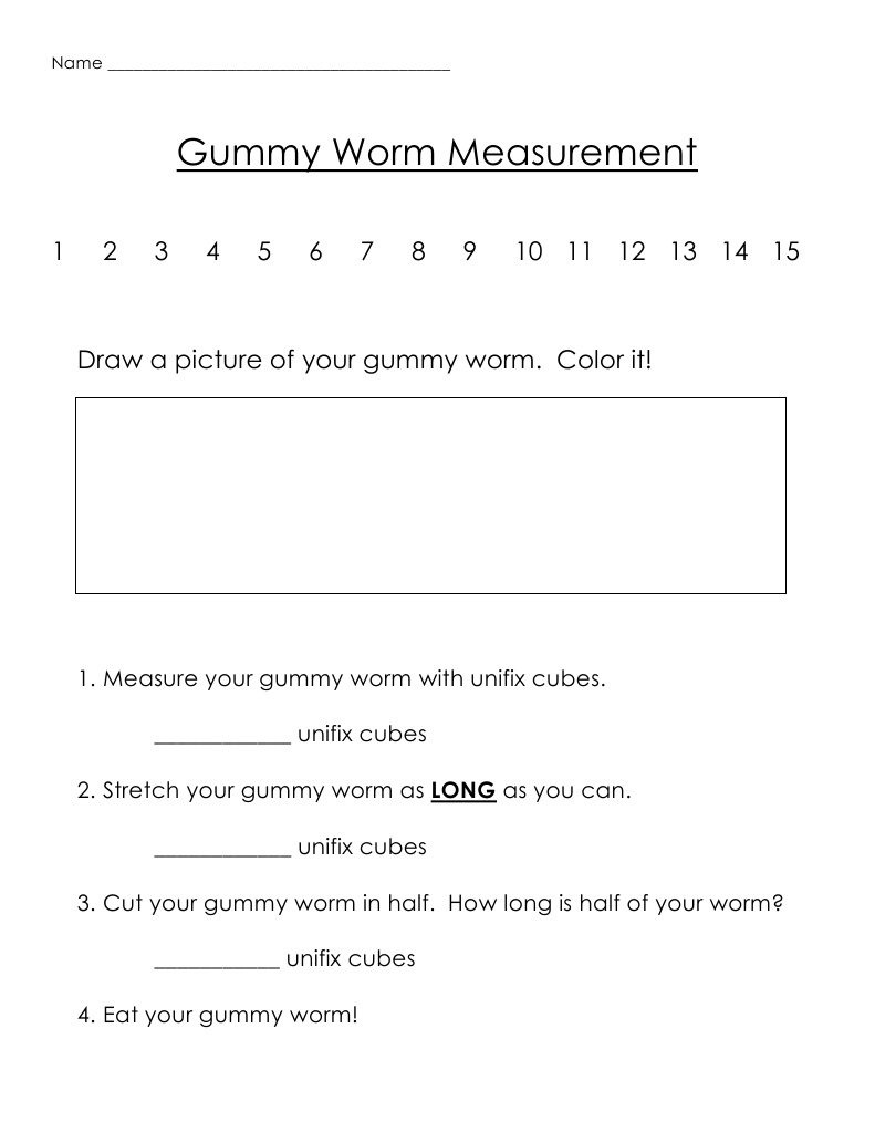 Gummy Worm Math | PDF