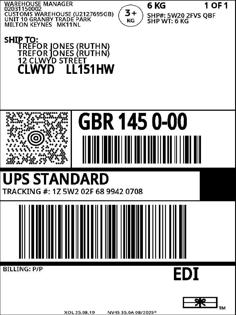 Anatomic Shipping Label 6379 | PDF