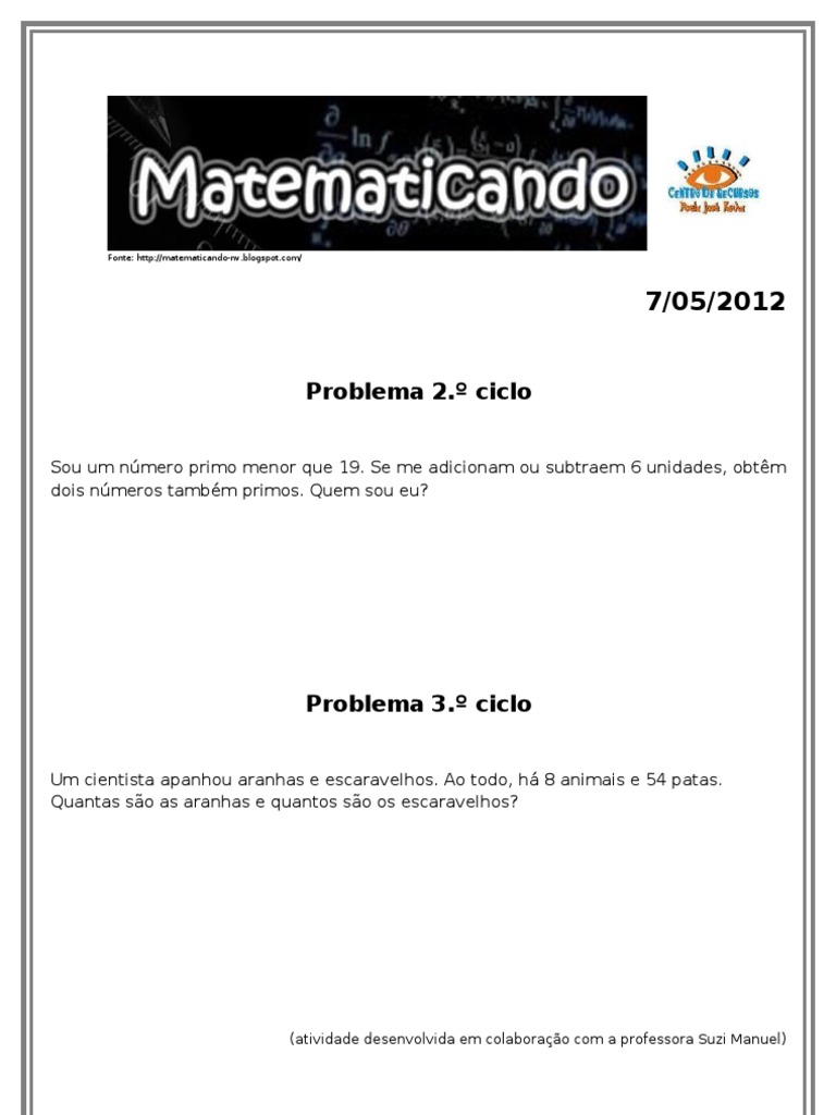 Matematicando C.R. Maio