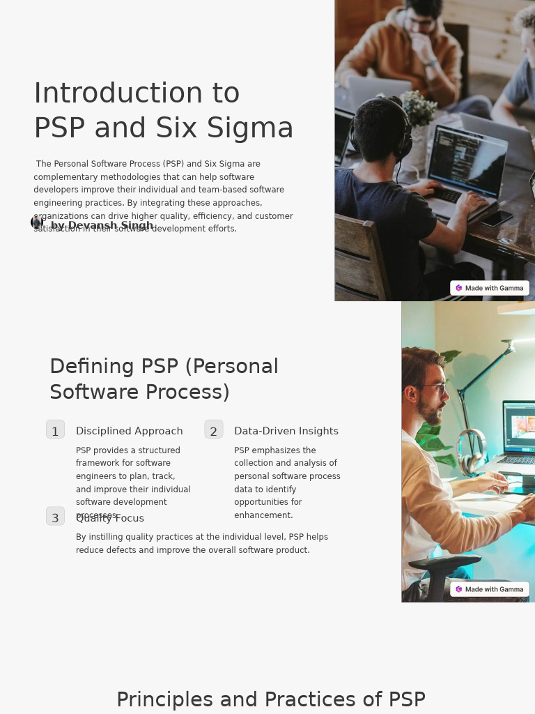 Integrating PSP and Six Sigma in Software | PDF | Six Sigma | Software ...