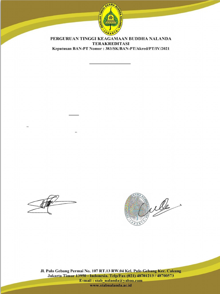 Keputusan Lulus Skripsi Rasid S1 Dharma Usada | PDF