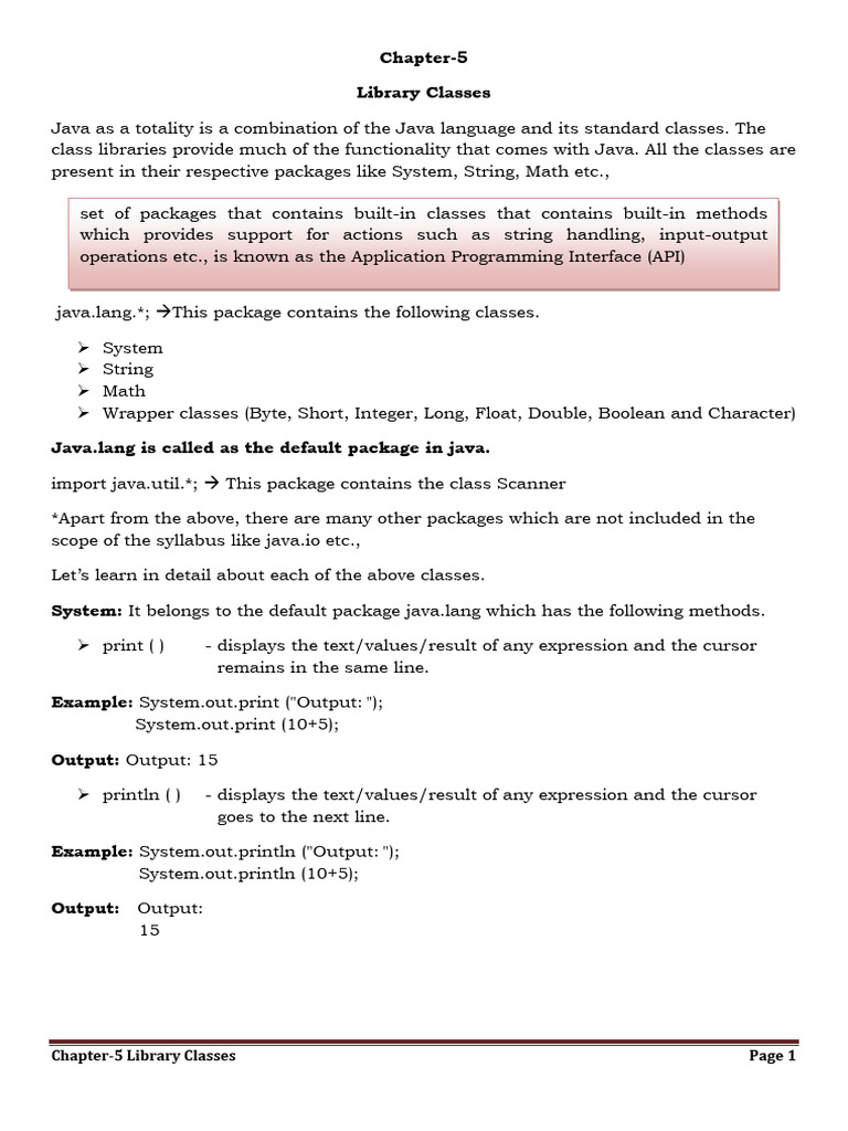 Java Math and Wrapper Classes Overview | PDF | Integer (Computer ...