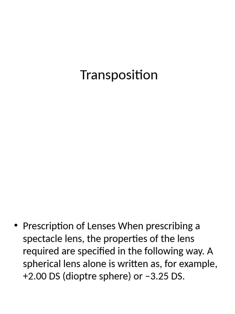 Toric Transposition | PDF | Light | Lenses