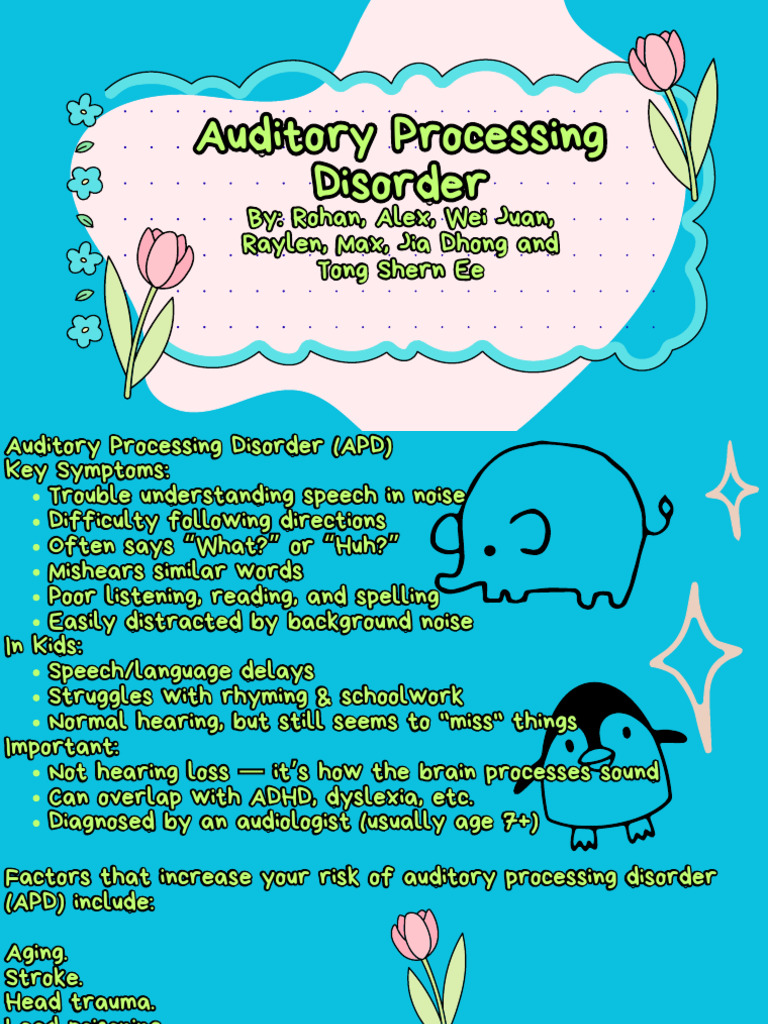 Understanding Auditory Processing Disorder | PDF | Behavioural Sciences ...