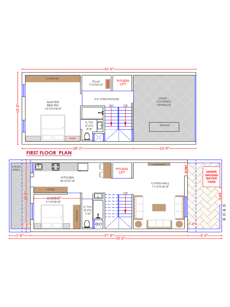 First Floor Plan Layout Design | PDF