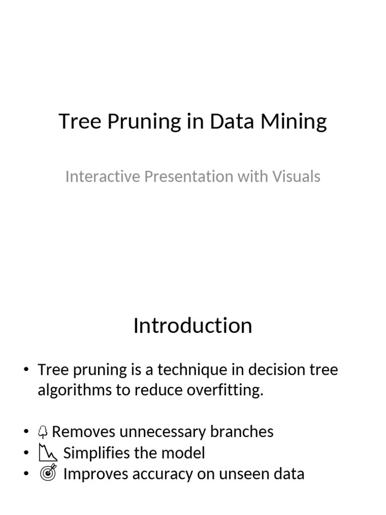 Interactive Tree Pruning Data Mining-Compressed | PDF