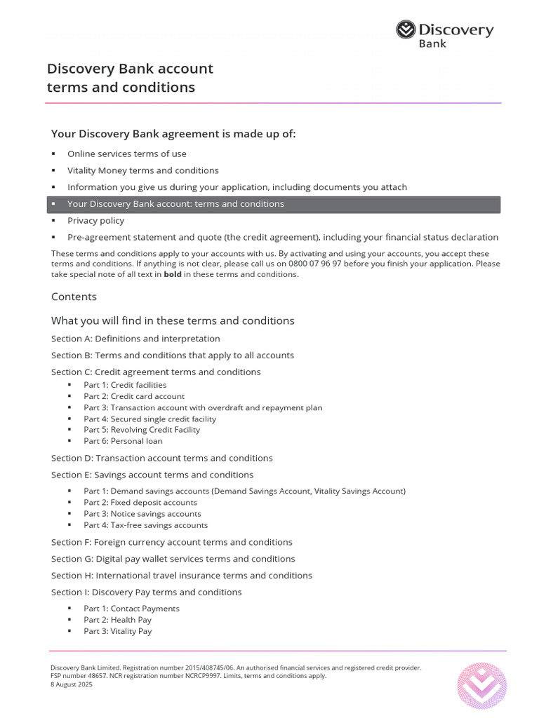 Account Terms and Conditions | PDF | Credit Card | Payments