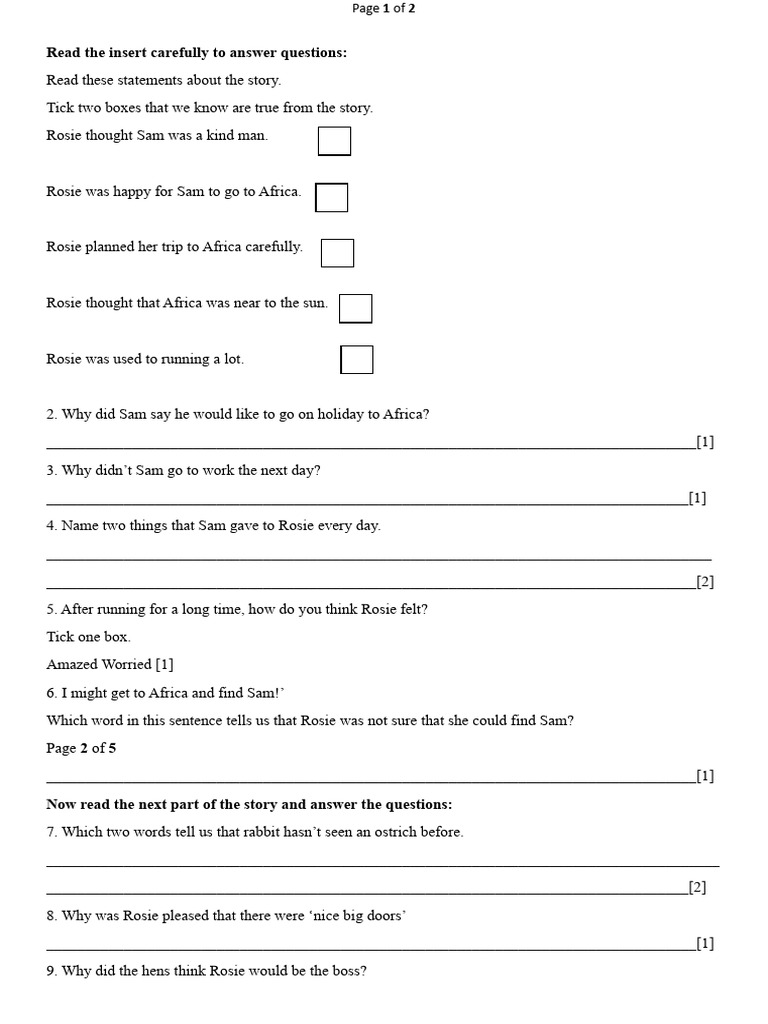 Reading Comprehension Cam Insert | PDF | Noun | Part Of Speech