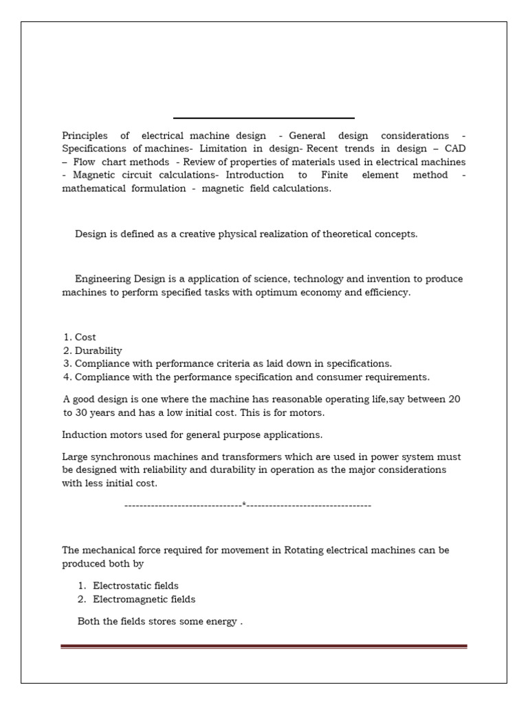 Full Form of EMD in Electrical Design | PDF | Electric Motor | Transformer