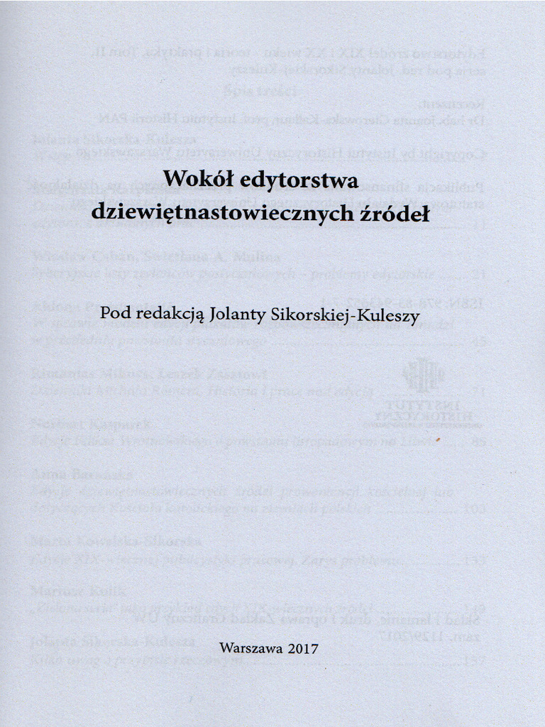 Sikorska-Kulesza Kilka Uwag o Przypisie Rzeczowym | PDF