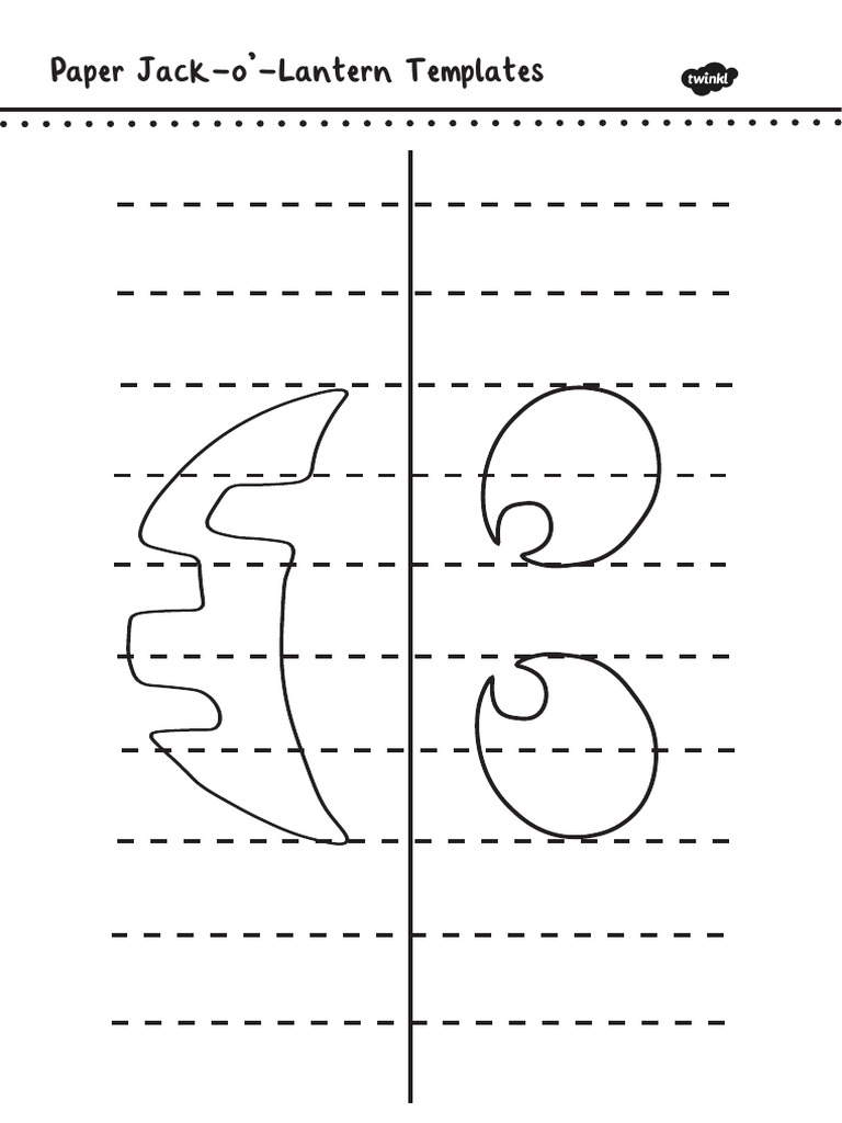 Paper Jack O' Lantern Templates | PDF