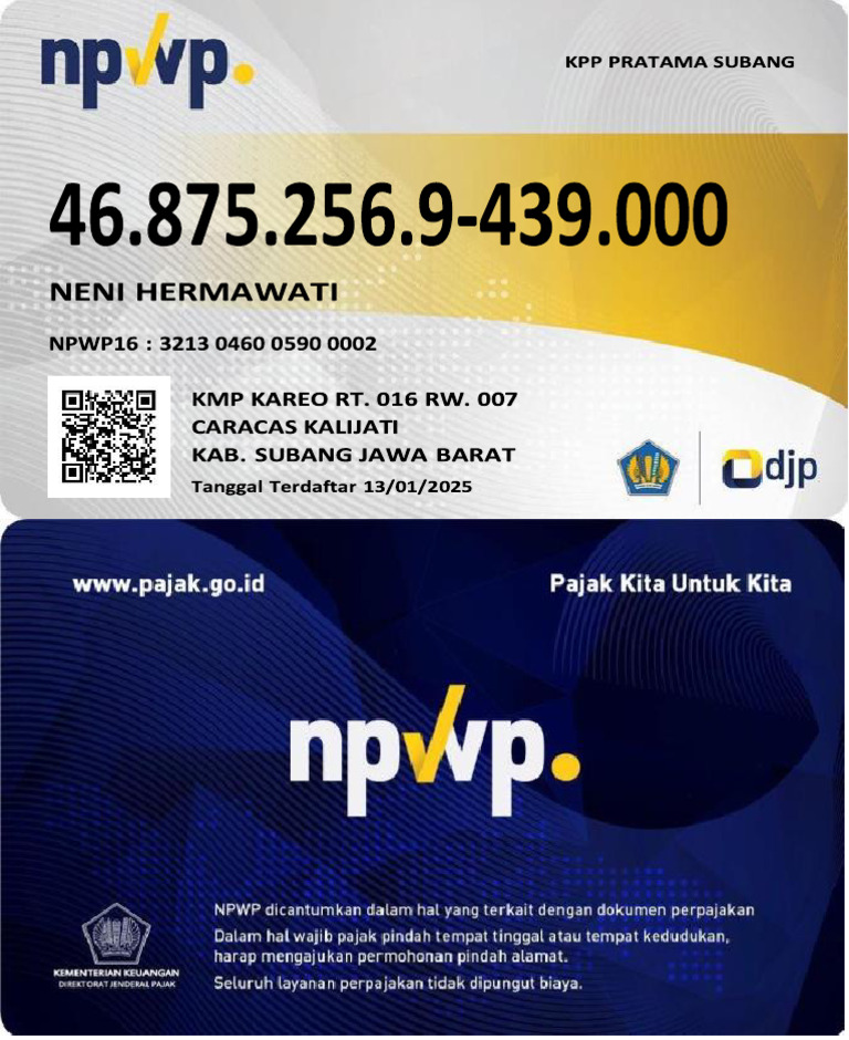 Neni NPWP | PDF