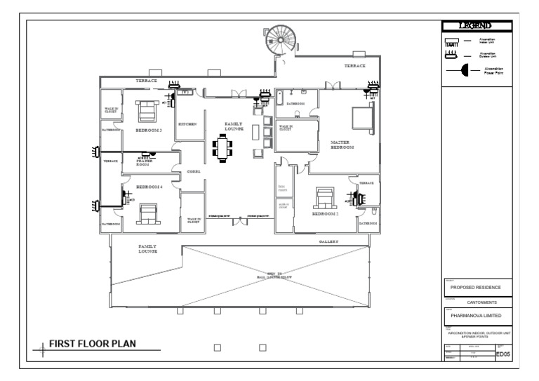 Air Conditioning Plan for Proposed Residence | PDF | Bedroom | Room