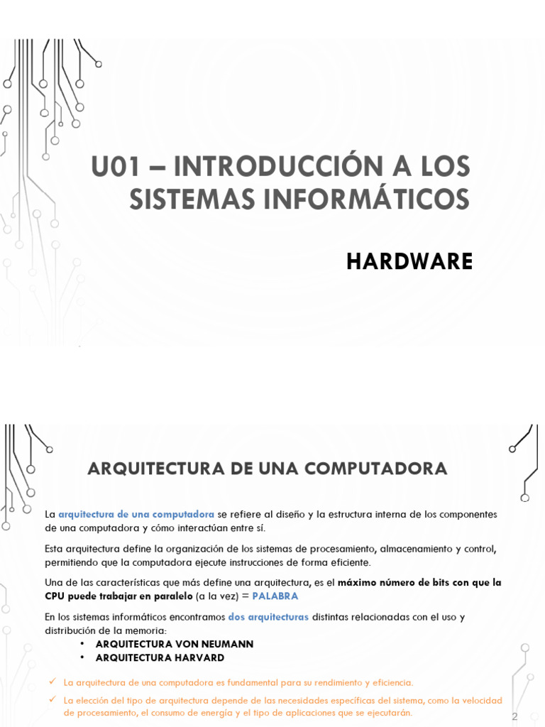 UT1 3 Hardware | PDF | Periférico | Hardware de la computadora