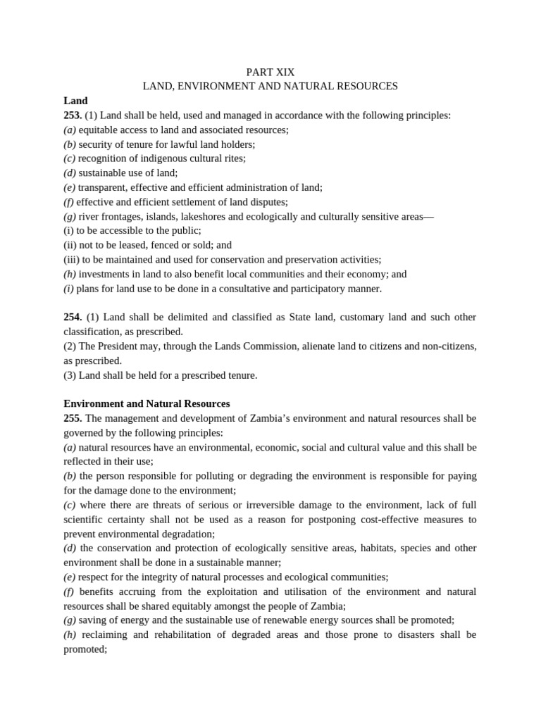 Land, Environment and Natural Resources | PDF | Sustainability | Resource