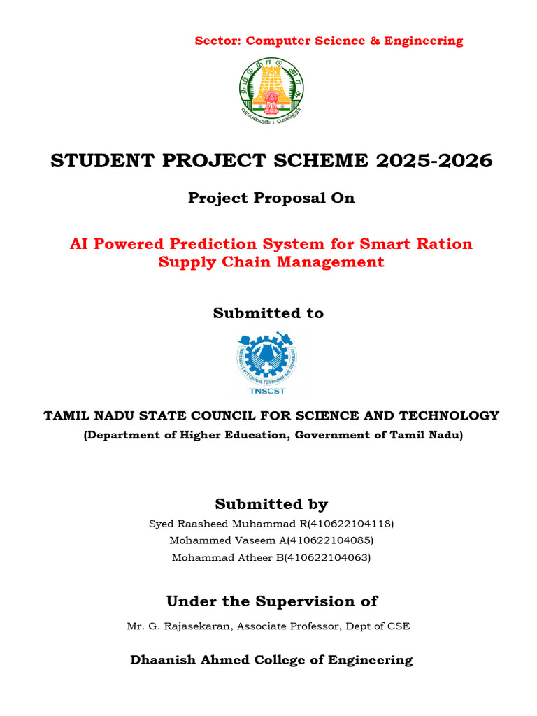 AI Prediction System for Ration Management | PDF | Computing