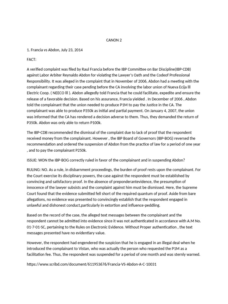 Disbarment Cases and Ethical Violations | PDF | Disbarment | Lawyer