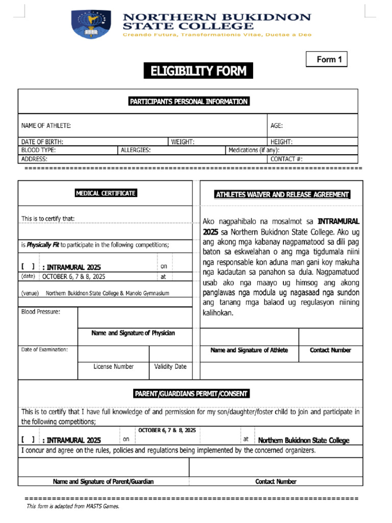 Form 1 | PDF