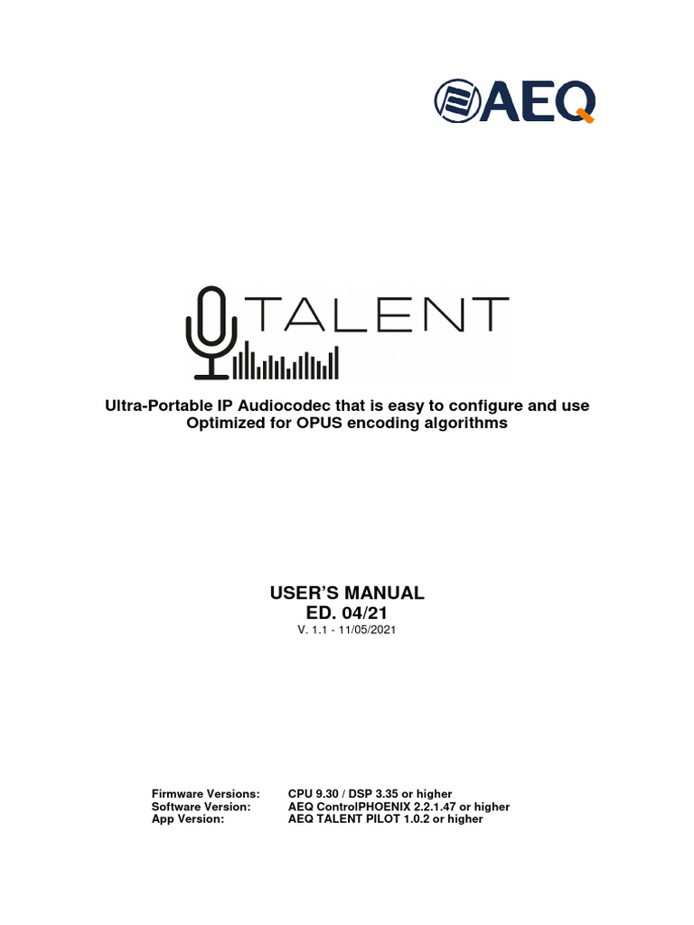 Ultra-Portable IP Audiocodec Manual | PDF | Session Initiation Protocol ...