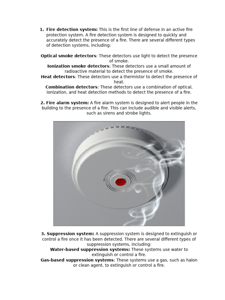 Fire Protection Systems Overview | PDF