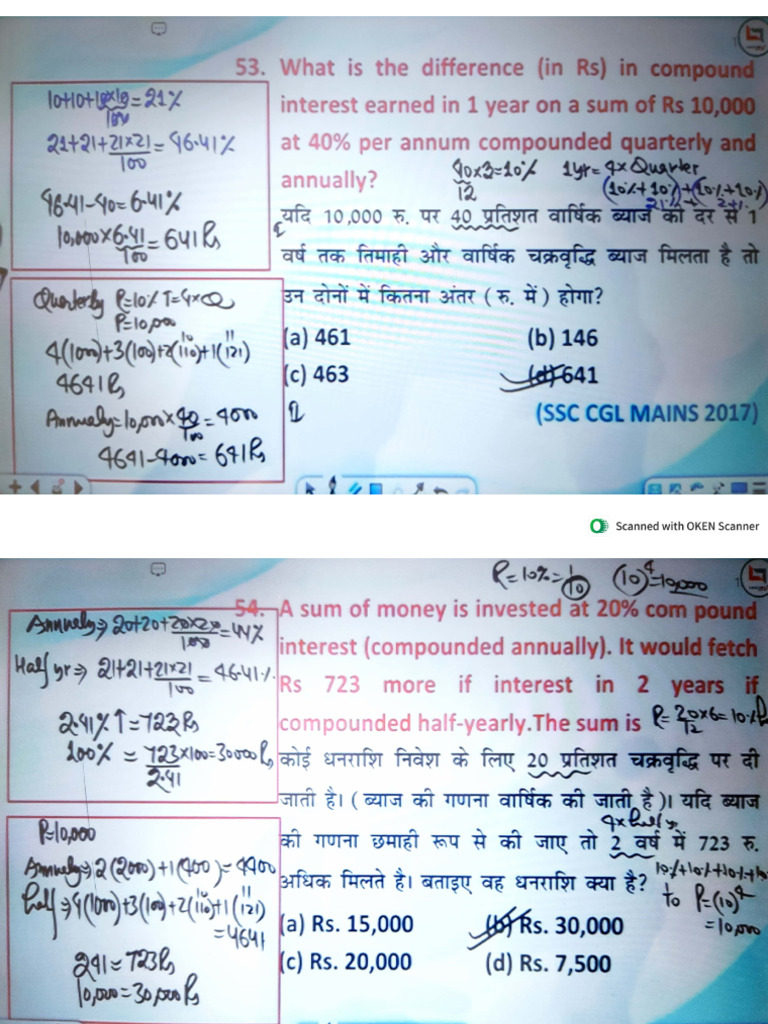 Compound Interest | PDF