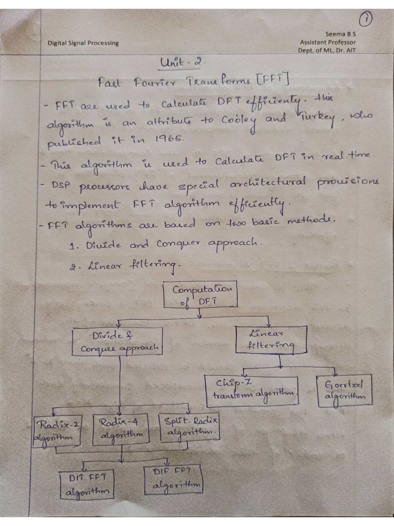 FFT Unit 2 | PDF