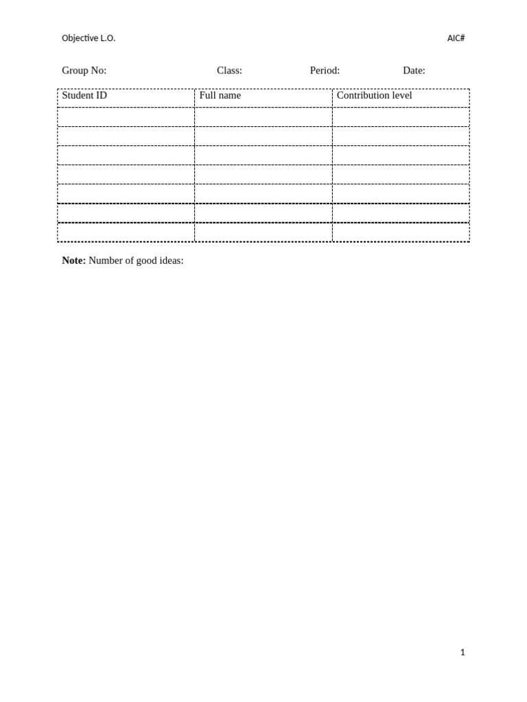 Student Group Contribution Tracker | PDF