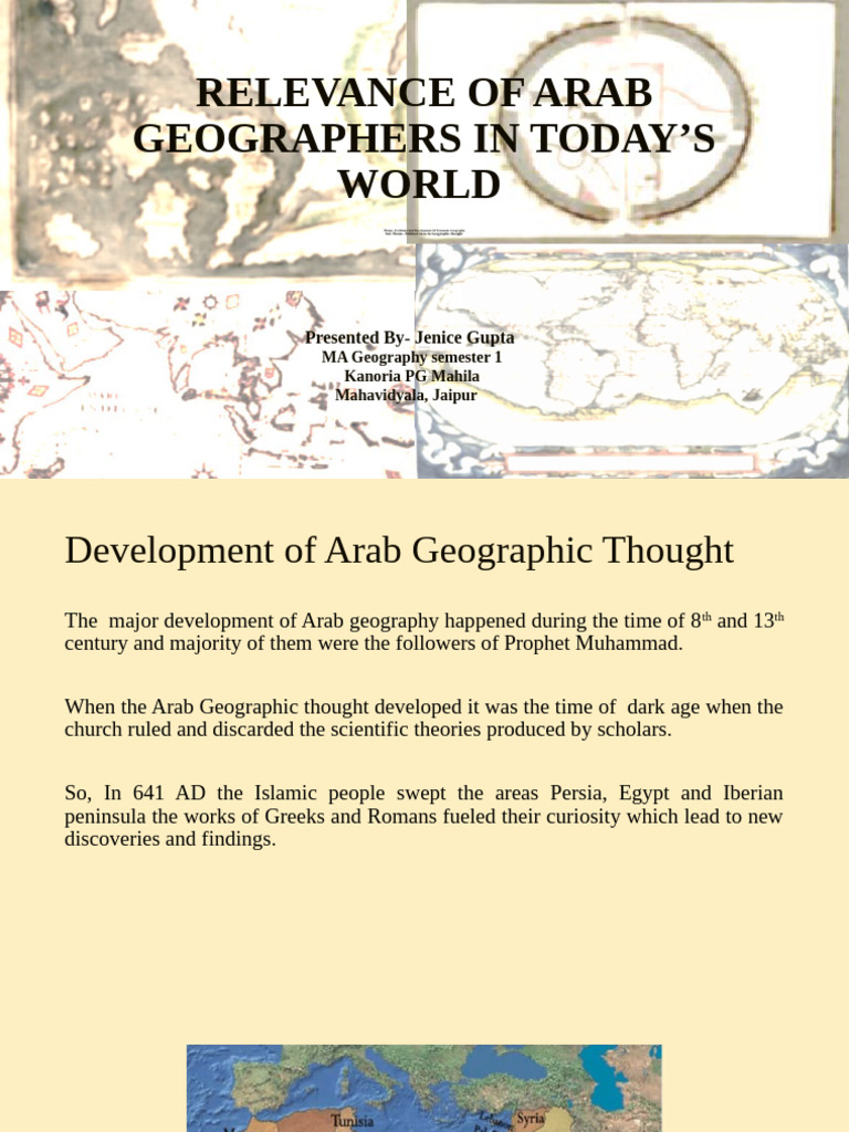 Importance of Arab Geographers Today | PDF | Geography | Arabs