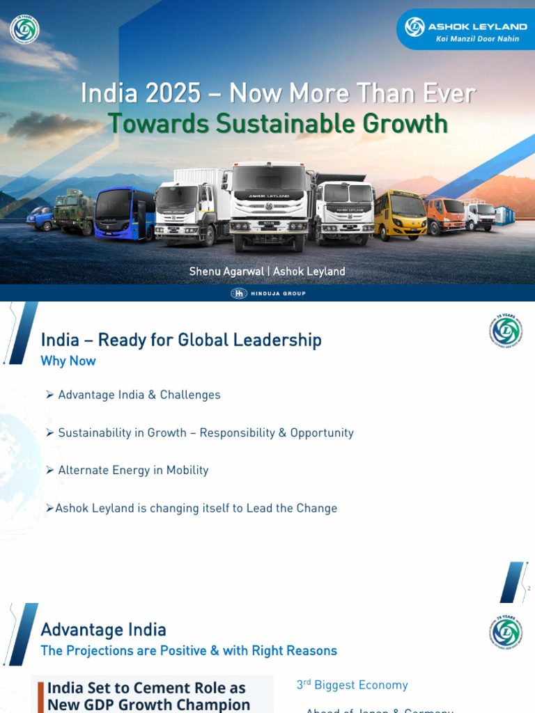 India 2025: Sustainable Growth Insights | PDF | Renewable Energy ...