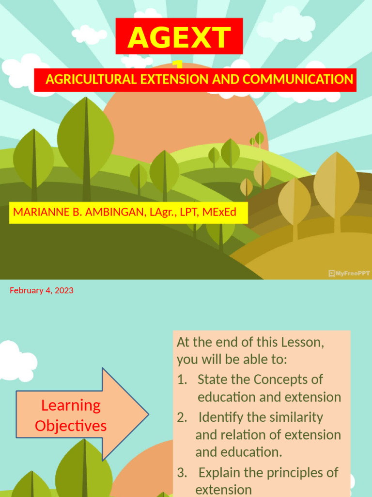 1 Concept Principles of Extension | PDF | Learning | Schools