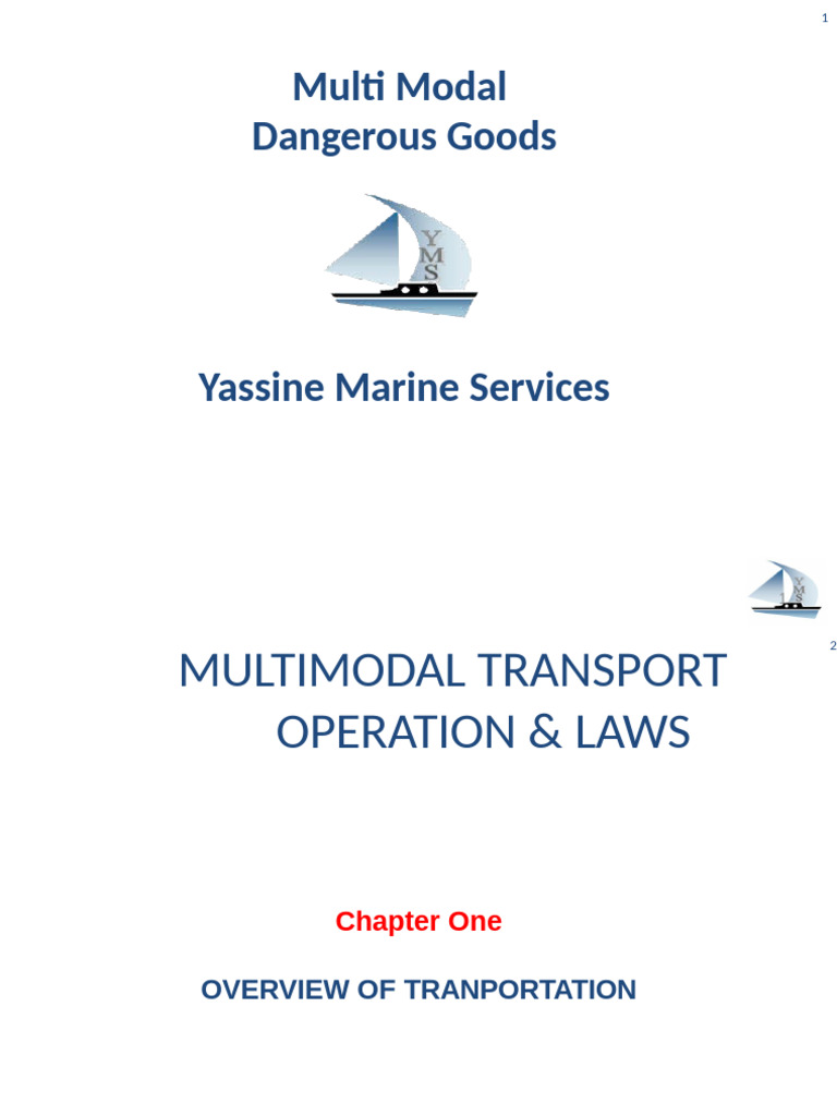 Multimodal Transport Overview & Laws | PDF | Bill Of Lading | Cargo