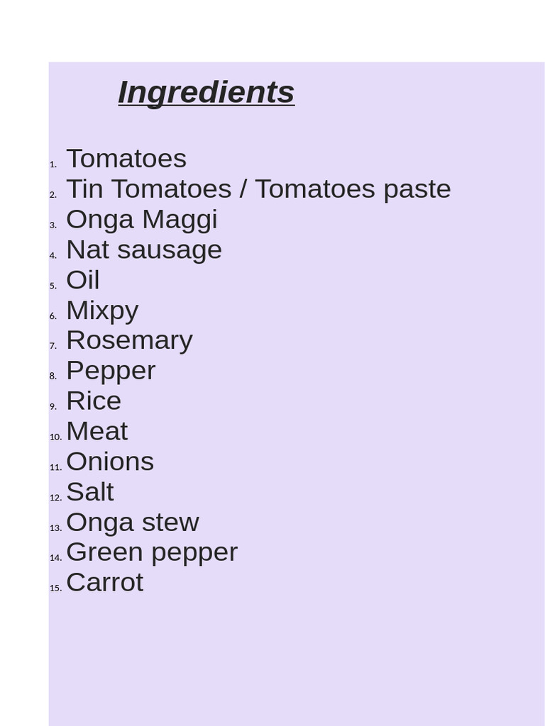 Delicious Tomato Rice Stew Recipe | PDF