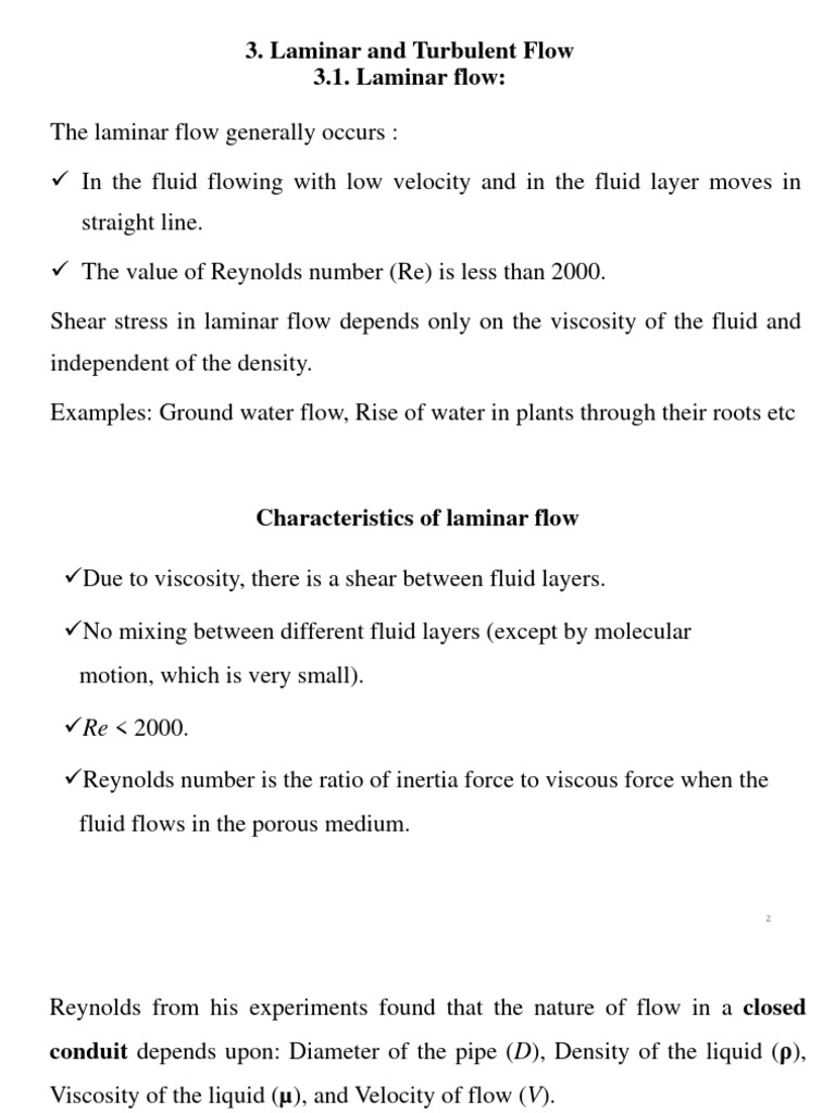 Laminar and Turbulent Flow Analysis | PDF | Laminar Flow | Fluid Dynamics