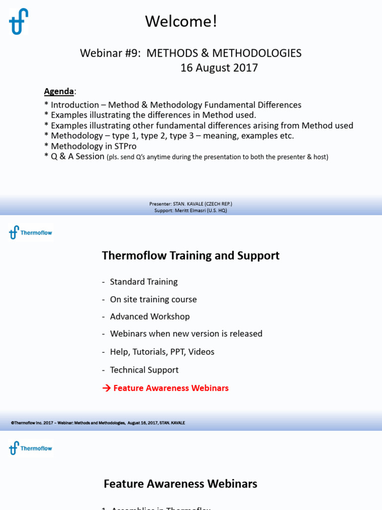 Webinar 9 - Methods & Methodology in GT PRO & STEAM PRO | PDF ...