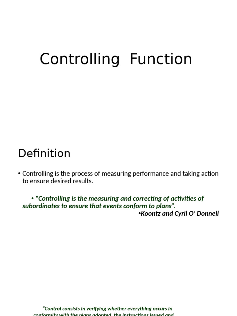 Understanding the Controlling Function | PDF | Risk | Risk Management