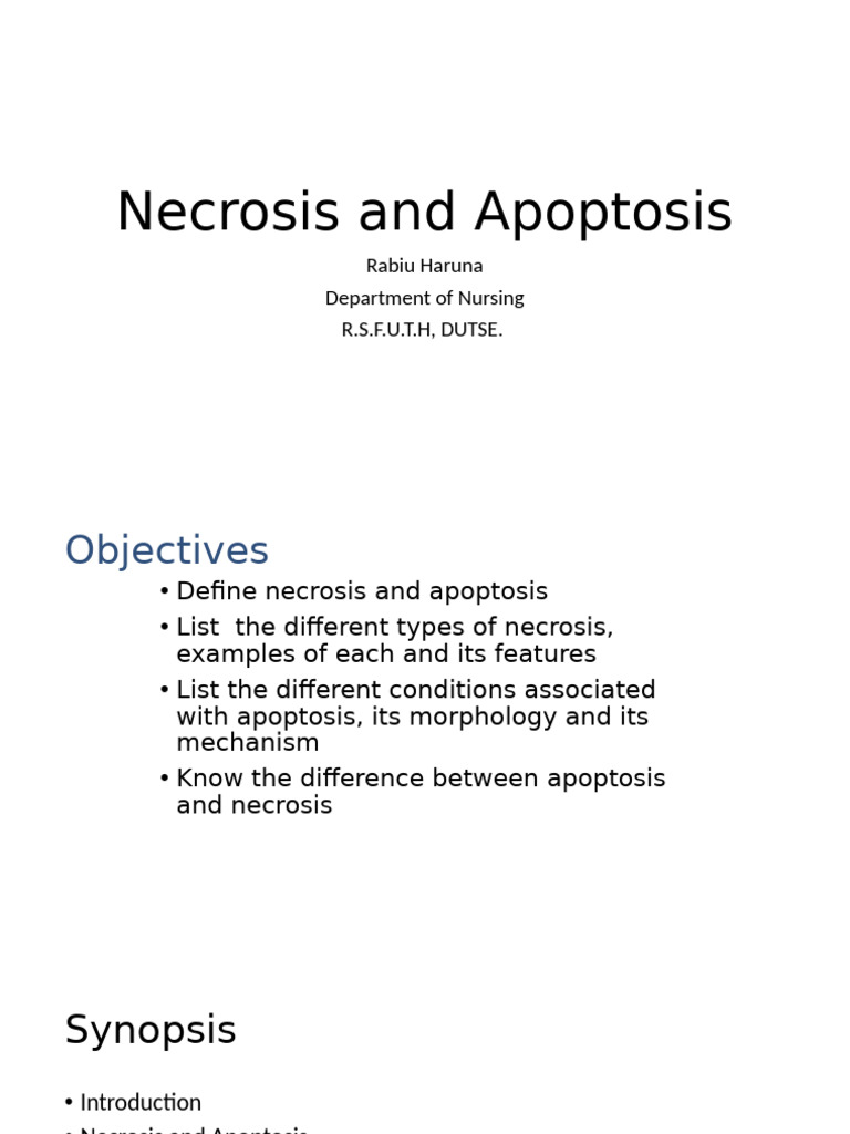 Necrosis and Apoptosis | PDF | Apoptosis | Necrosis