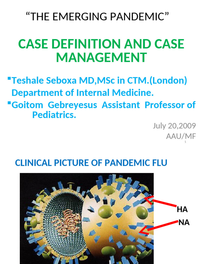 Case Definition and Case Managament, Clinical Picture | PDF | Influenza ...