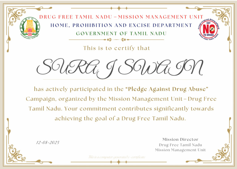 SURAJ SWAIN Certificate | PDF