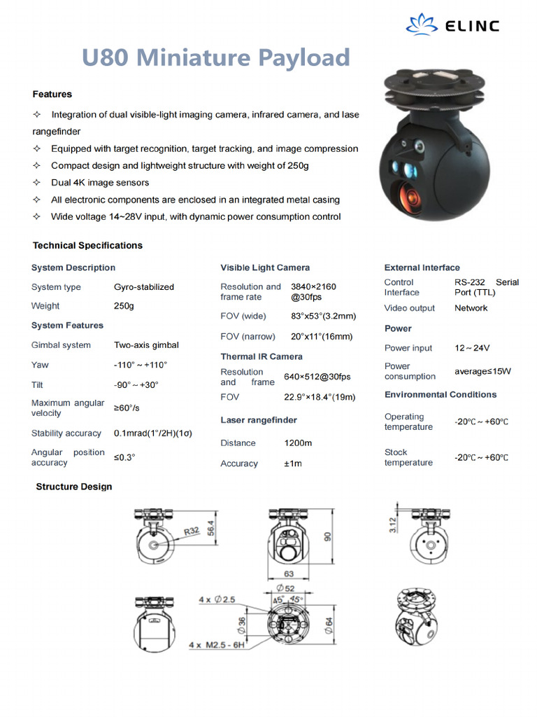 U80 Miniature Payload | PDF