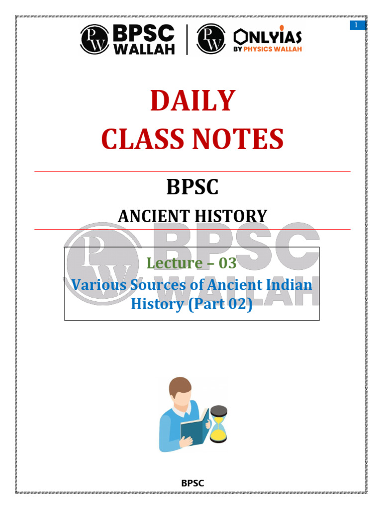 Ancient Indian History Sources Overview | PDF | Vedas | Hindu Texts