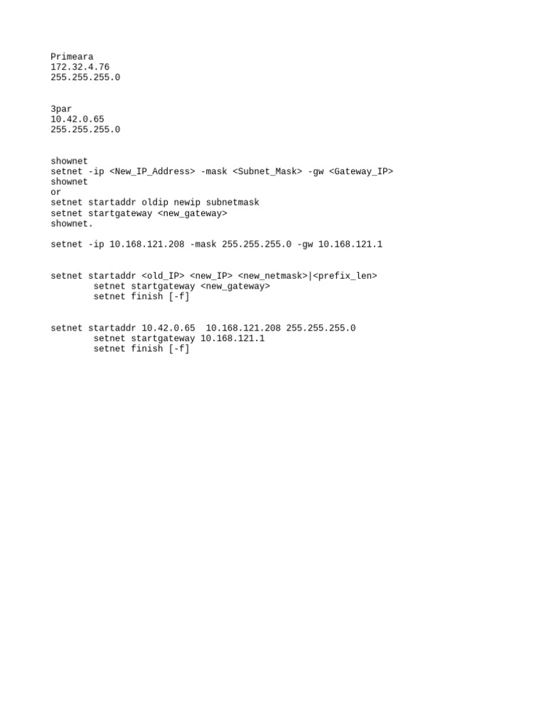 Network Configuration Commands Guide | PDF