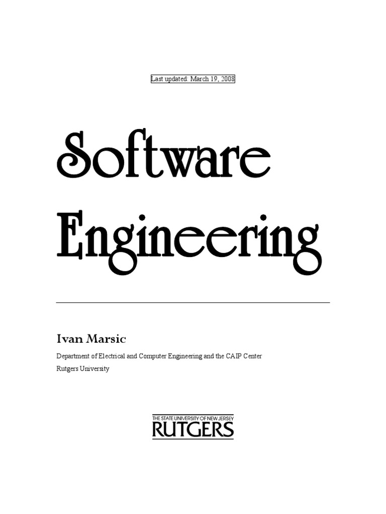 Software Engineering Marsic | PDF