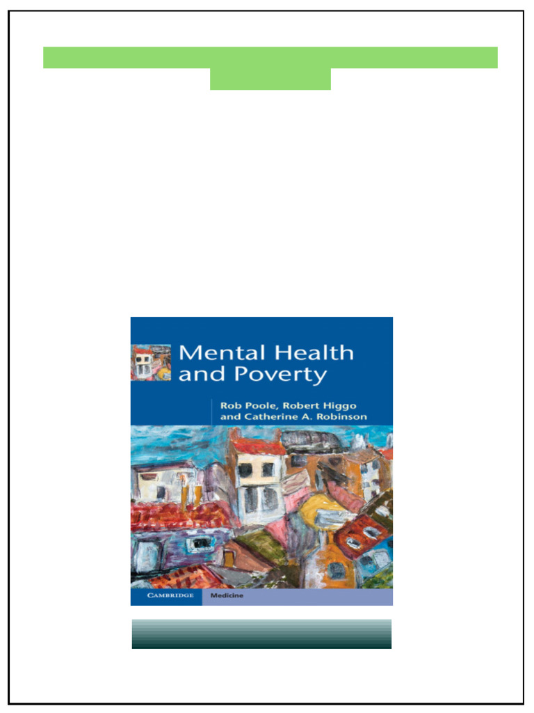 Mental Health and Poverty 1st Edition Rob Poole Kindle & PDF Formats ...