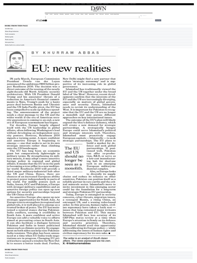 EU's New Realities Explained | PDF