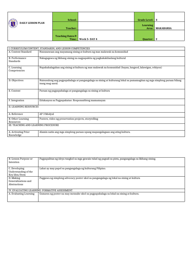 DLP Competency #5 | PDF