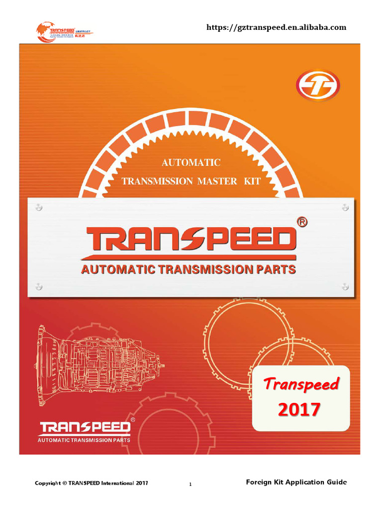 Transpeed Foreign Kit Guide | PDF | Volkswagen | Audi