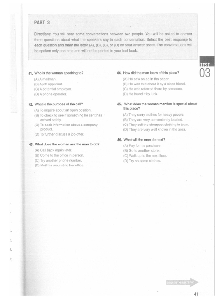 Listening For Part 3 | PDF