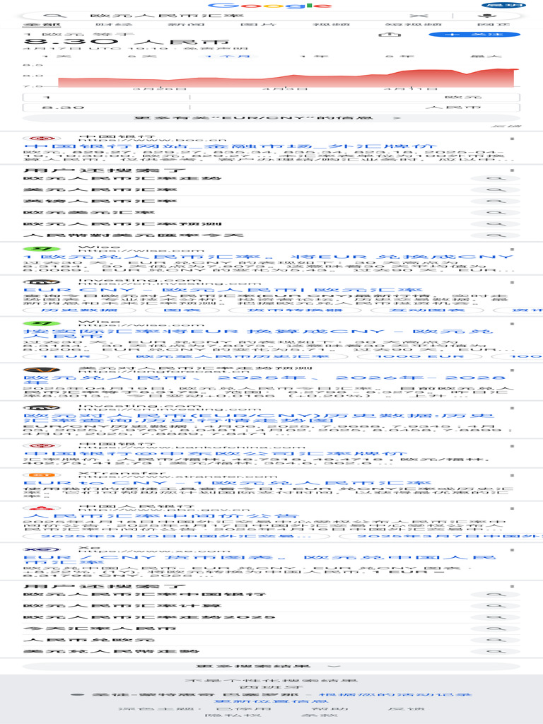 欧元人民币汇率- Google 搜索| PDF