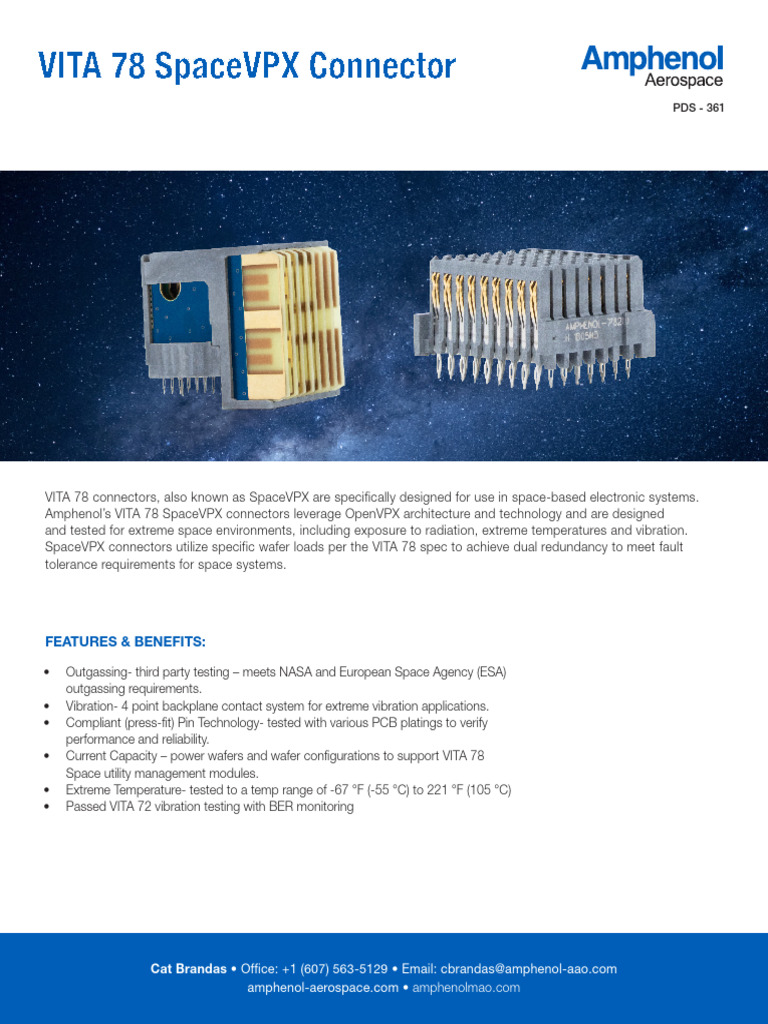 VITA 78 SpaceVPX Connector Overview | PDF | Electrical Engineering ...