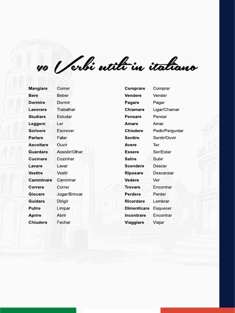 40 Verbi Utili | PDF